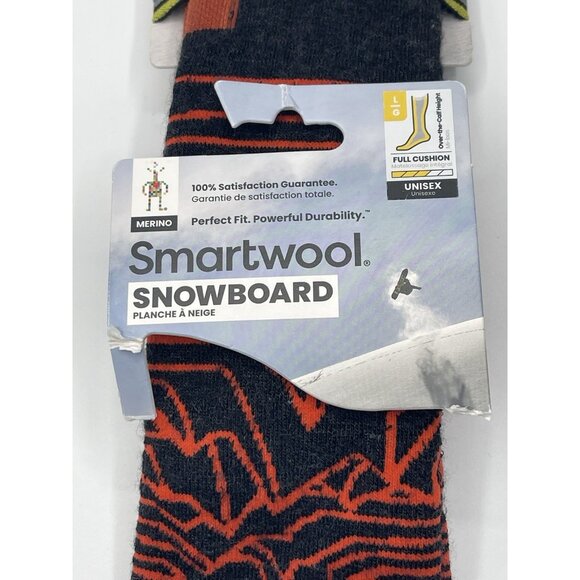 SMARTWOOL Adult Snowboard Full Cushion Iguchi Pattern OTC Socks Over The Calf L - Picture 2 of 4